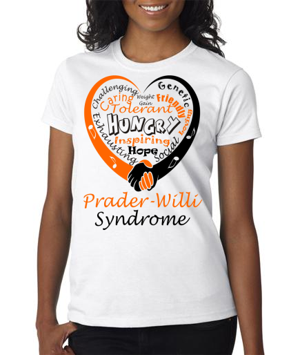 Prader - Willi Syndrome Ladies SS Shirt  White